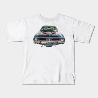 1973 Plymouth Barracuda 2 Door Hardtop Kids T-Shirt